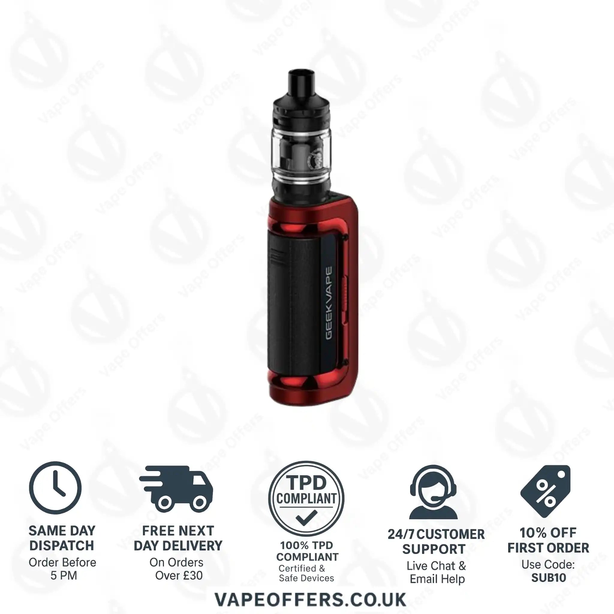 Red Geekvape Aegis Mini 2 Vape Kit 