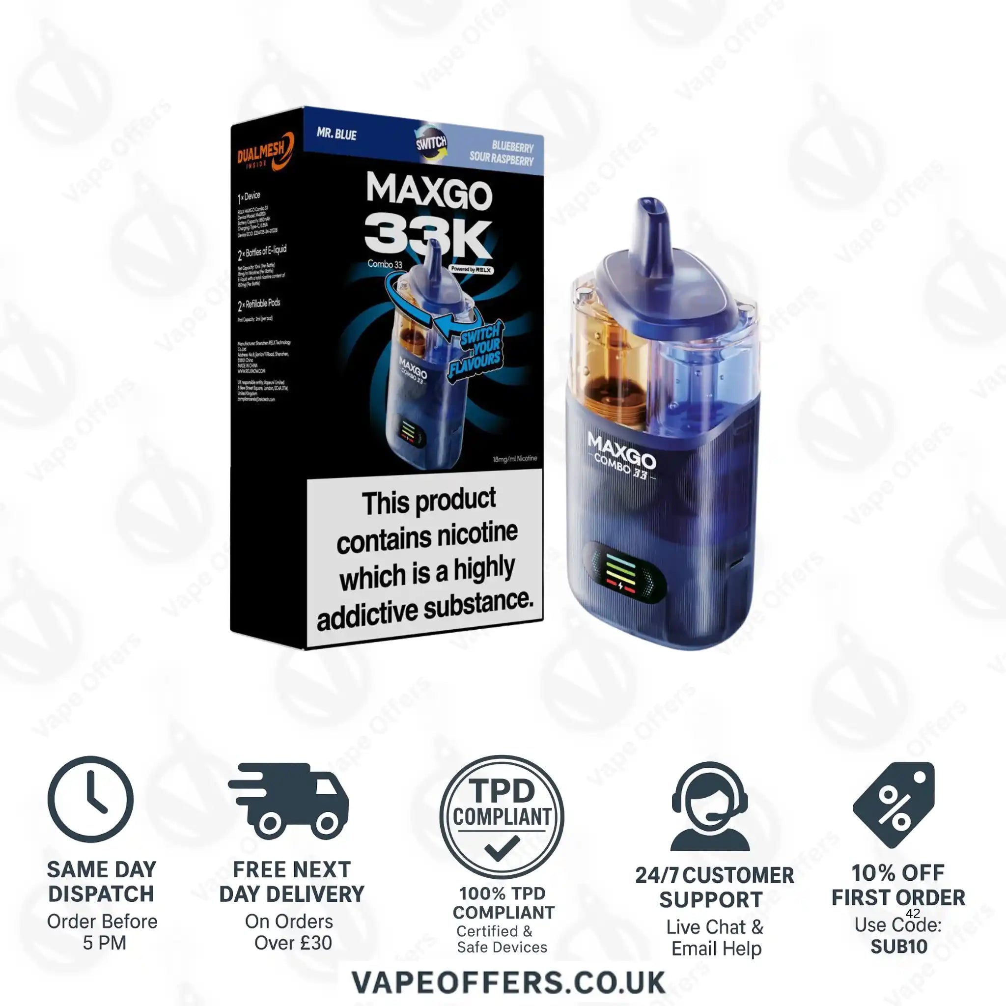 Relx Refillable Pod RELX Maxgo Combo 33k, 33000 Puffs Prefilled Pod Kit 2.0ml Universal Gen 1 Side-Fill Empty Pod | Ceramic Coil TW Relx Refillable Pod RELX Maxgo Combo 33k, 33000 Puffs Prefilled Pod Kit 2.0ml Universal Gen 1 Side-Fill Empty Pod | Ceramic Coil TW