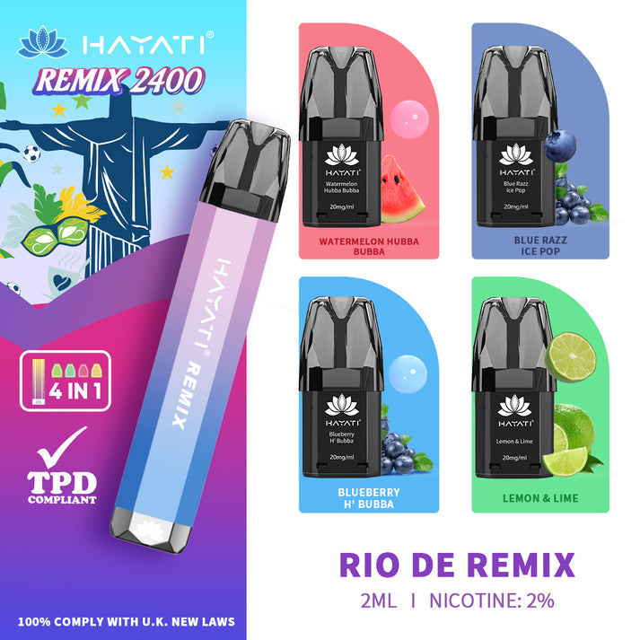 Hayati Remix 2400 Vape Kit - Rio DE Remix