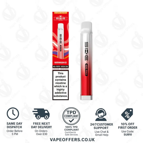SKE 600 Pro Prefilled Pod Vape Kit Watermelon Ice