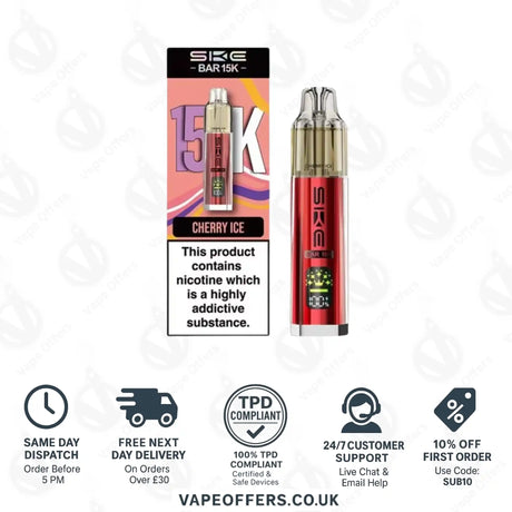 SKE Bar 15K Cherry Ice Prefilled Pod Kit