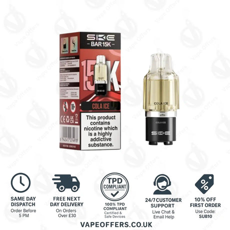 SKE Bar 15K Cola Ice Refill Pods