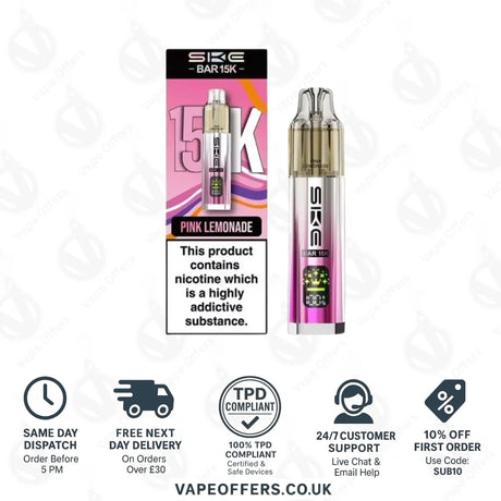 SKE Bar 15K Pink Lemonade Prefilled Pod Kit