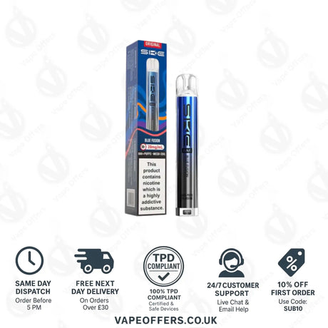 SKE Bar 600 Prefilled Pod Kit Blue Fusion