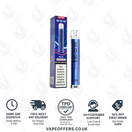 SKE Bar 600 Prefilled Pod Kit Bull Ice