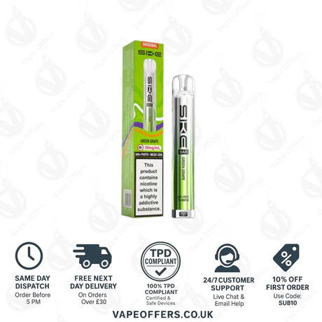 SKE Bar 600 Prefilled Pod Kit Green Grape