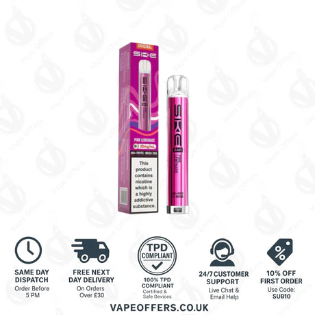 SKE Bar 600 Prefilled Pod Kit Pink Lemonade