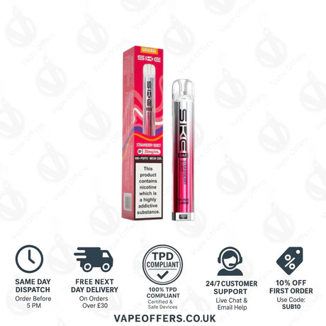 SKE Bar 600 Prefilled Pod Kit Strawberry Burst