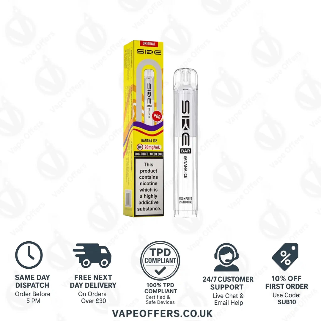 SKE Bar 600 Prefilled Pods Banana Ice