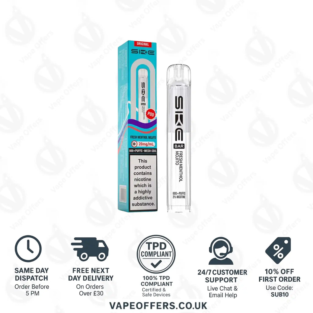 SKE Bar 600 Prefilled Pods Fresh Menthol Mojito
