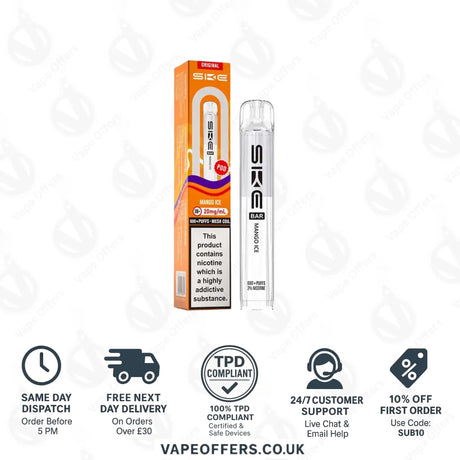 SKE Bar 600 Prefilled Pods Mango Ice