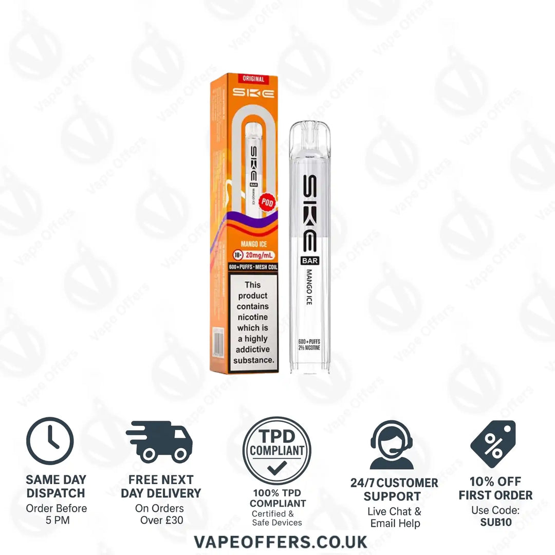 SKE Bar 600 Prefilled Pods Mango Ice
