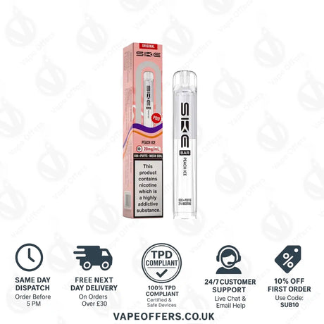 SKE Bar 600 Prefilled Pods Peach Ice