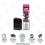 Load image into Gallery viewer, SKE Crystal 2400 4 in 1 Replacement Pods Blueberry Sour Raspberry
