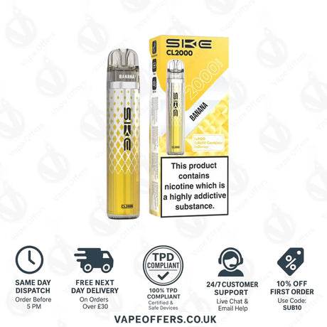 SKE Crystal CL2000 Prefilled Pod Kit Banana