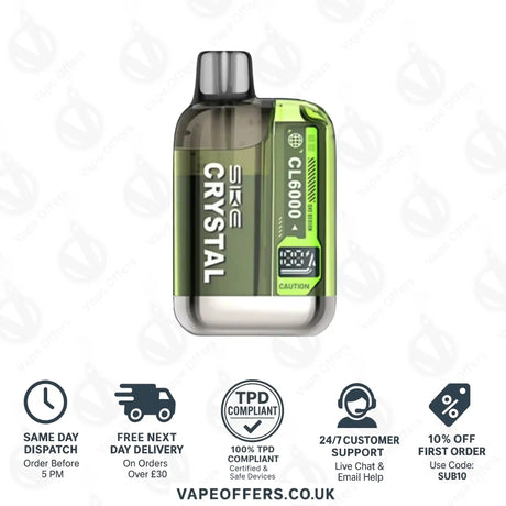 SKE Crystal CL6000 Prefilled Pod Kit Double Apple