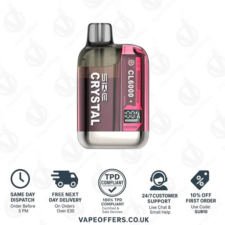 SKE Crystal CL6000 Prefilled Pod Kit Dragonfruit Melon