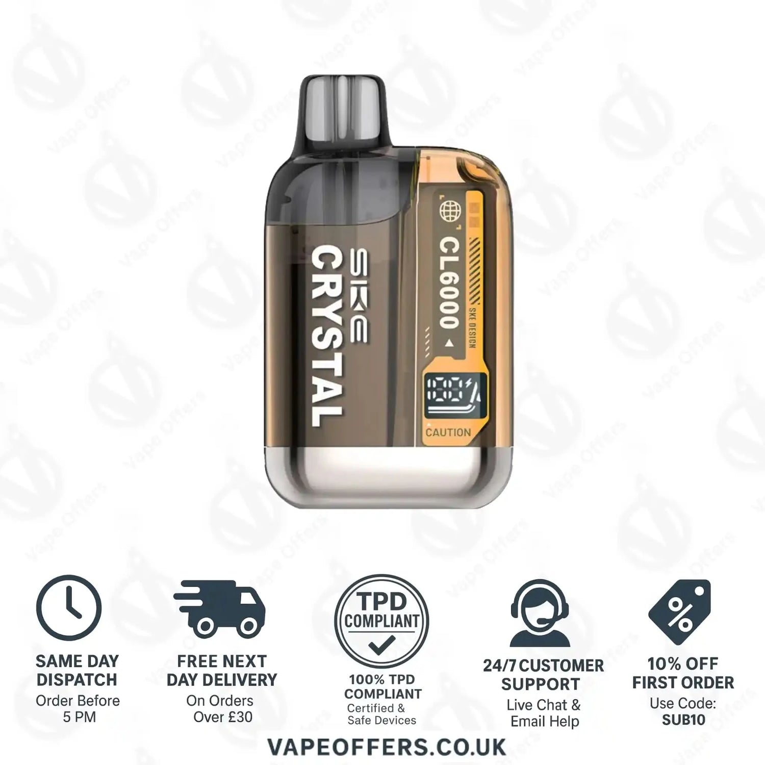 SKE Crystal CL6000 Prefilled Pod Kit Pink Lemonade 