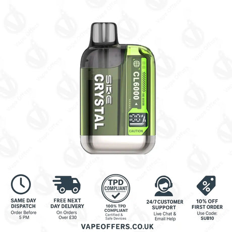 SKE Crystal CL6000 Prefilled Pod Kit Sour Pineapple