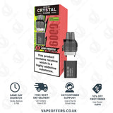 SKE Crystal CL6000 Sour Pineapple Prefilled Vape Pods