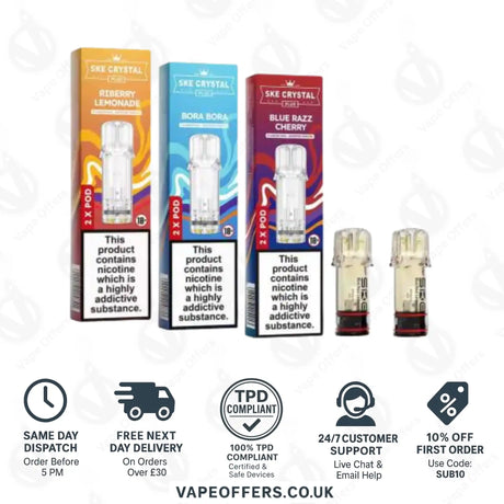 SKE Crystal PLUS Prefilled Pods 