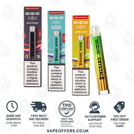 SKE Crystal Plus Vape Kit Prefilled Pod Kit 