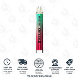 SKE Crystal Plus Vape Kit Prefilled Pod Kit Aurora Blue With Kiwi Passion Fruit Guava