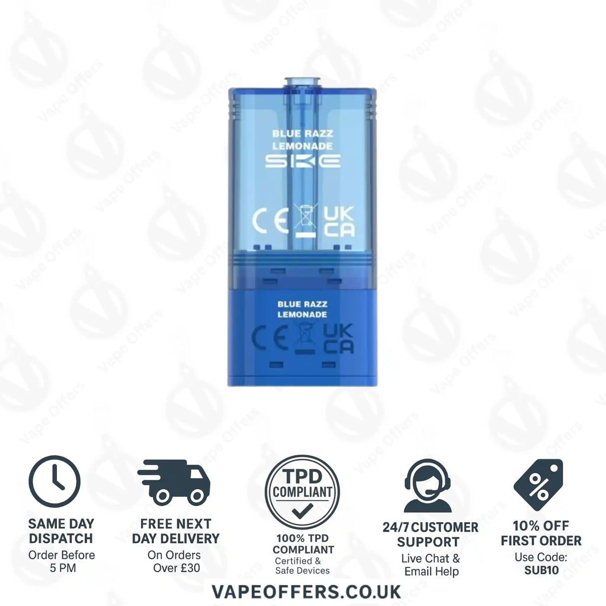 SKE Pro Max 30K Blue Razz Lemonade Refill Pods