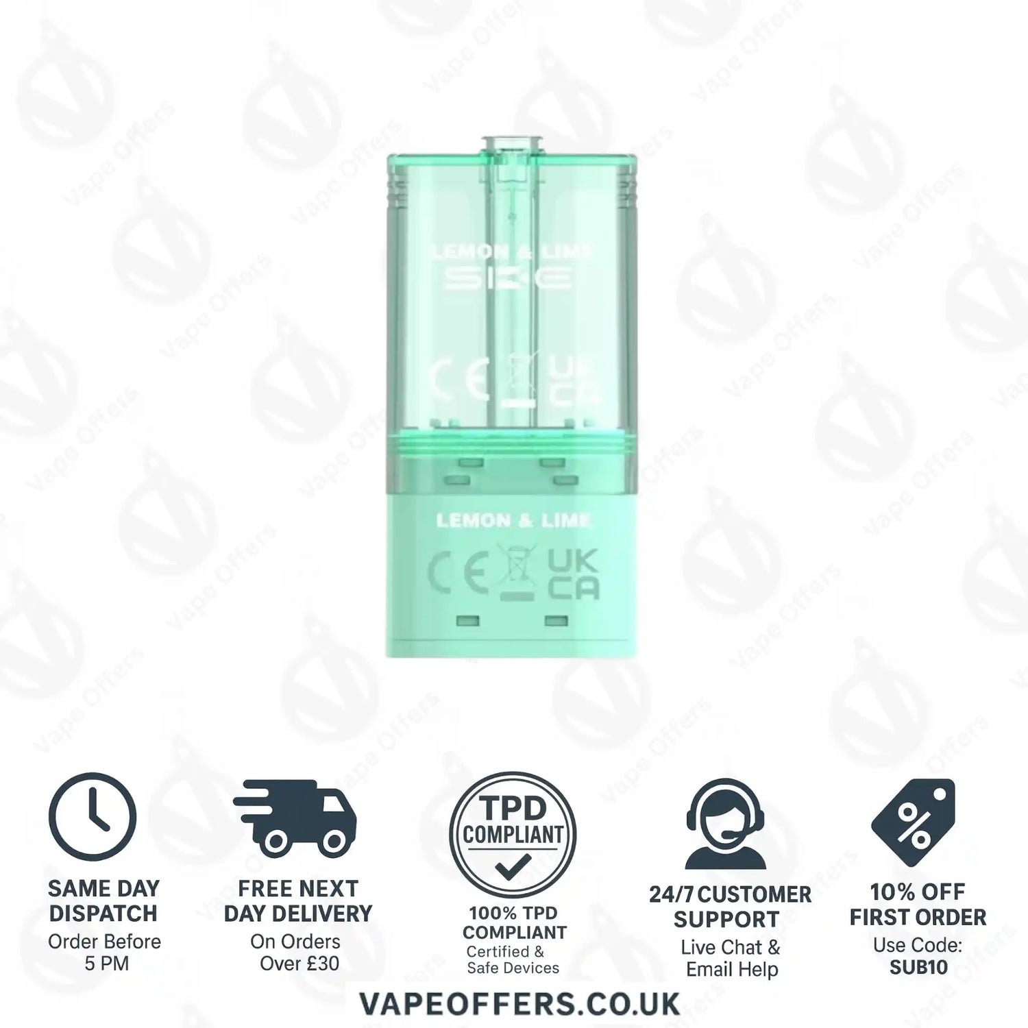 SKE Pro Max 30K Lemon & Lime Refill Pods 