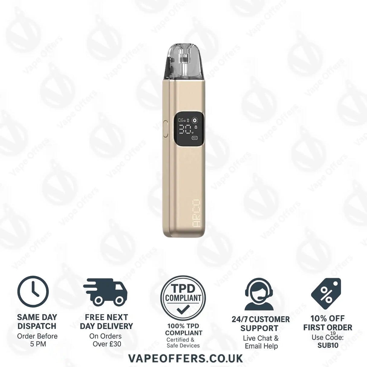 SMOK Arco Digi Pod Kit Pale Gold