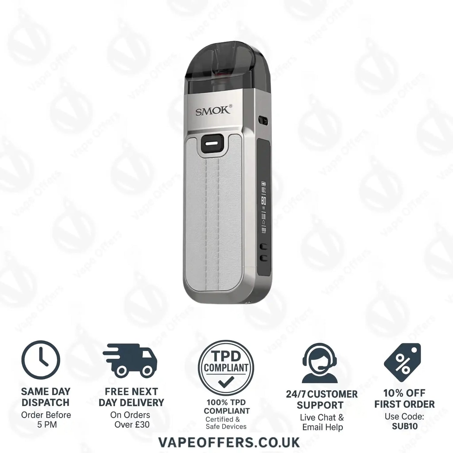 SMOK Nord 5 Pod Vape Kit Beige White 
