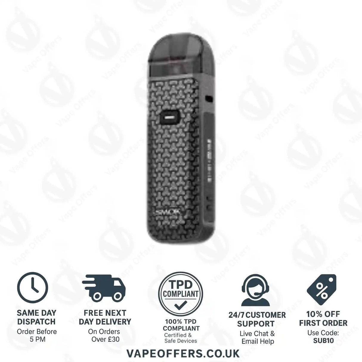 SMOK Nord 5 Pod Vape Kit Black Dart