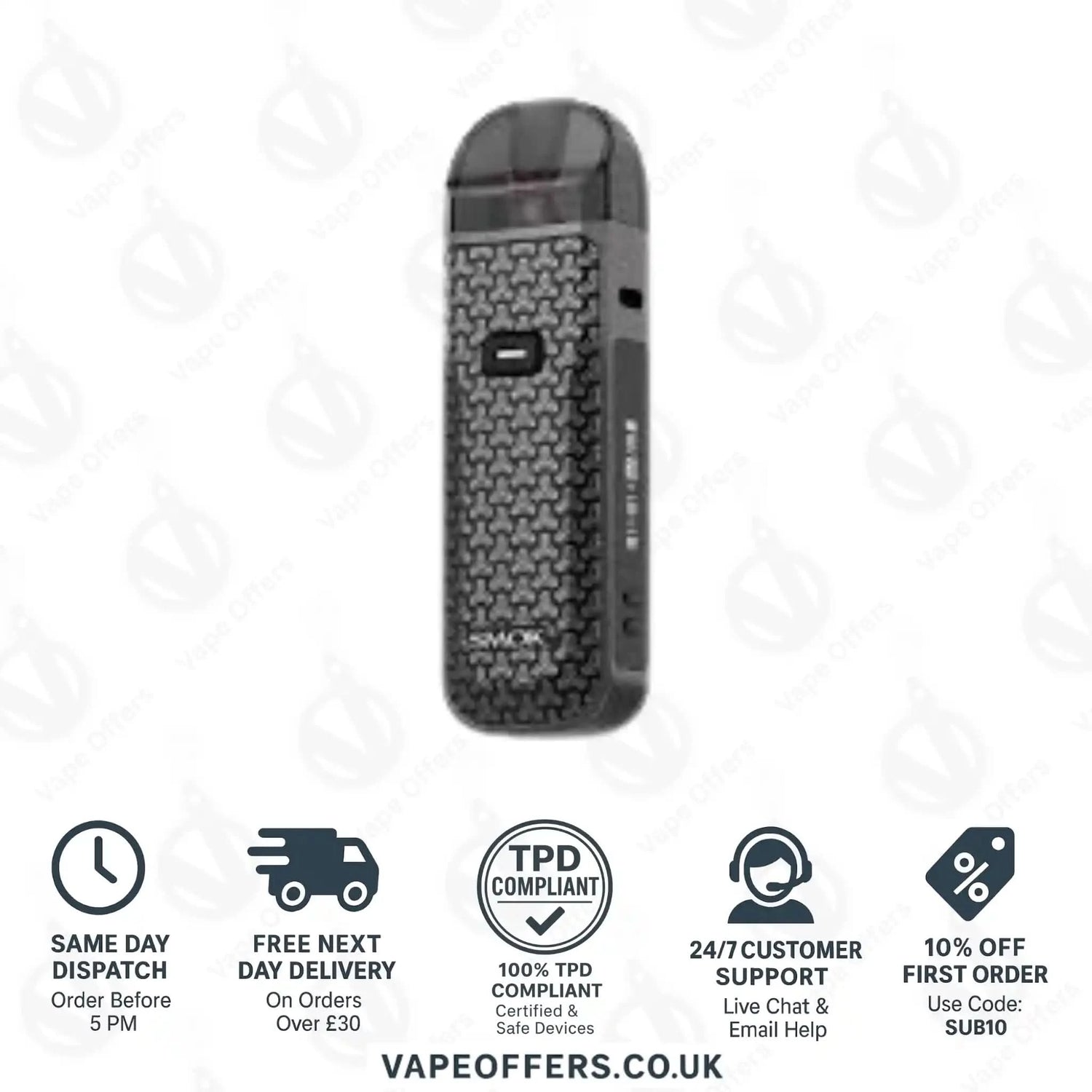 SMOK Nord 5 Pod Vape Kit Black Dart 