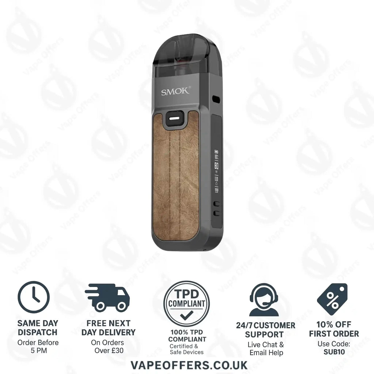 SMOK Nord 5 Pod Vape Kit Brown