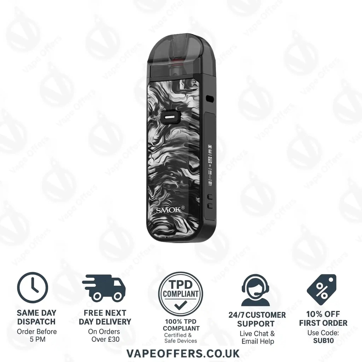 SMOK Nord 5 Pod Vape Kit Blue Grey 