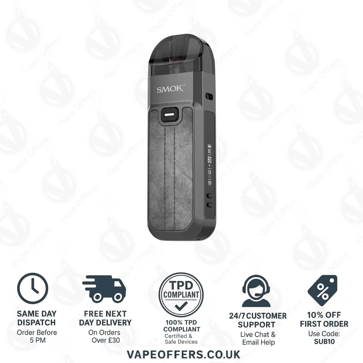 SMOK Nord 5 Pod Vape Kit Grey 