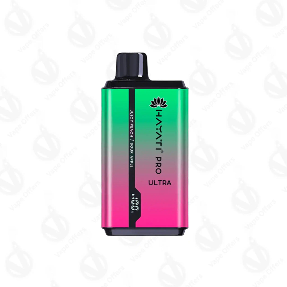 Sour Apple and Juicy Peach Hayati Pro Ultra 15000 Puffs