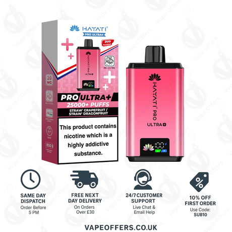 Straw' Grapefruit Straw' Dragonfruit_Hayati Pro Ultra+ 25000