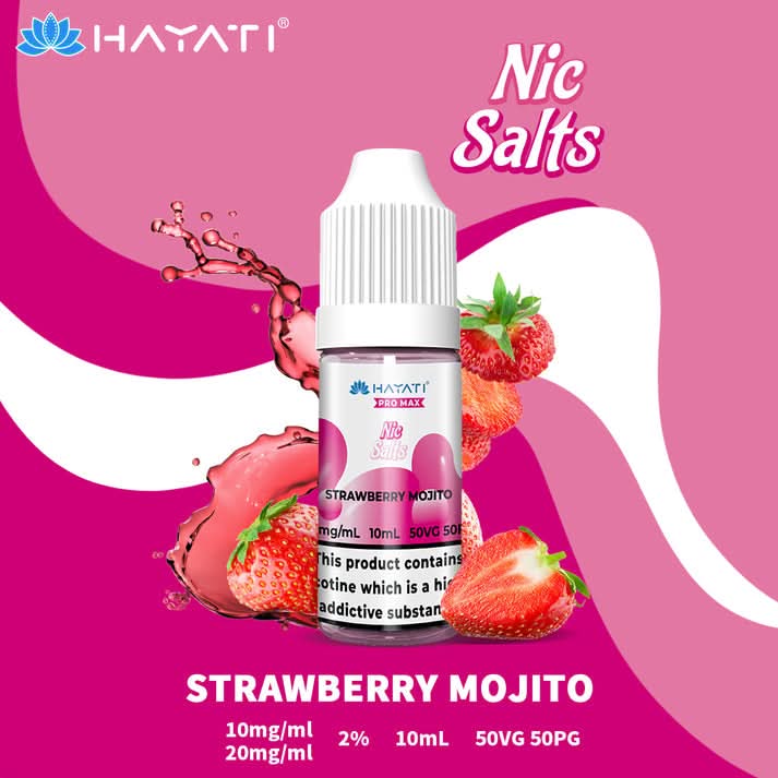 Hayati Pro Max Nic Salt - Strawberry Mojito | Buy 1 Get 1 free