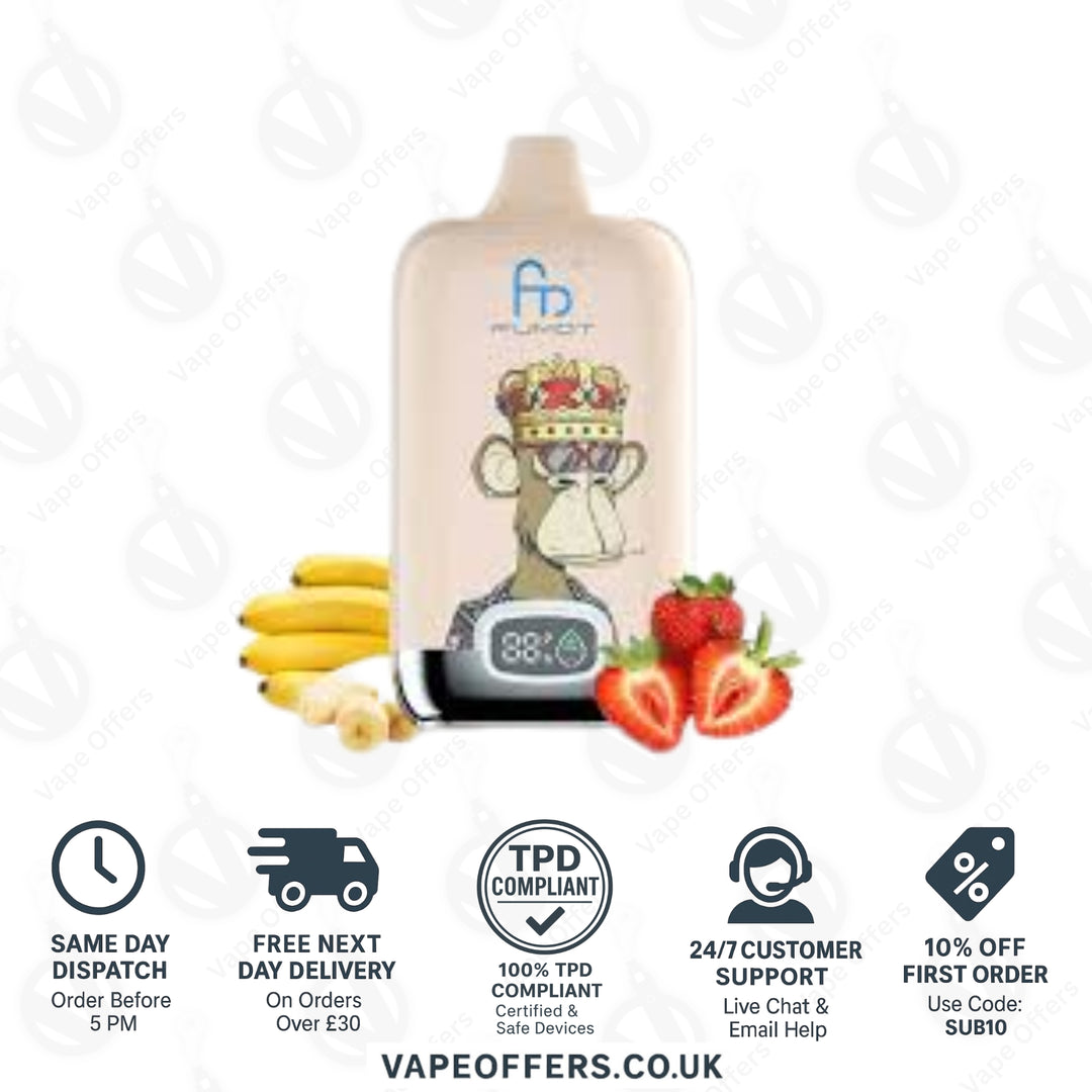 Strawberry Banana Fumot Digital Box 12000 Puffs Vape