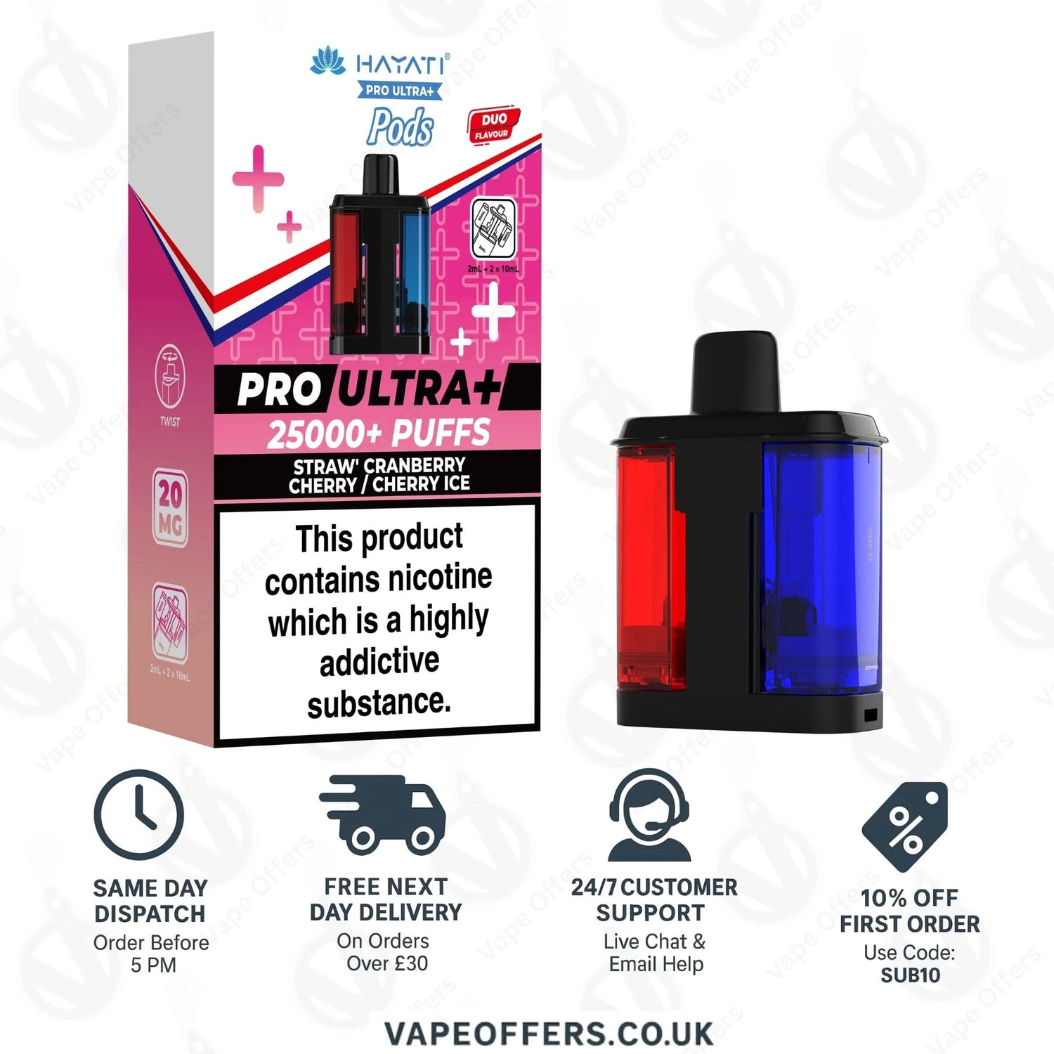 Hayati Pro Ultra Plus 25000 Prefilled Pods 