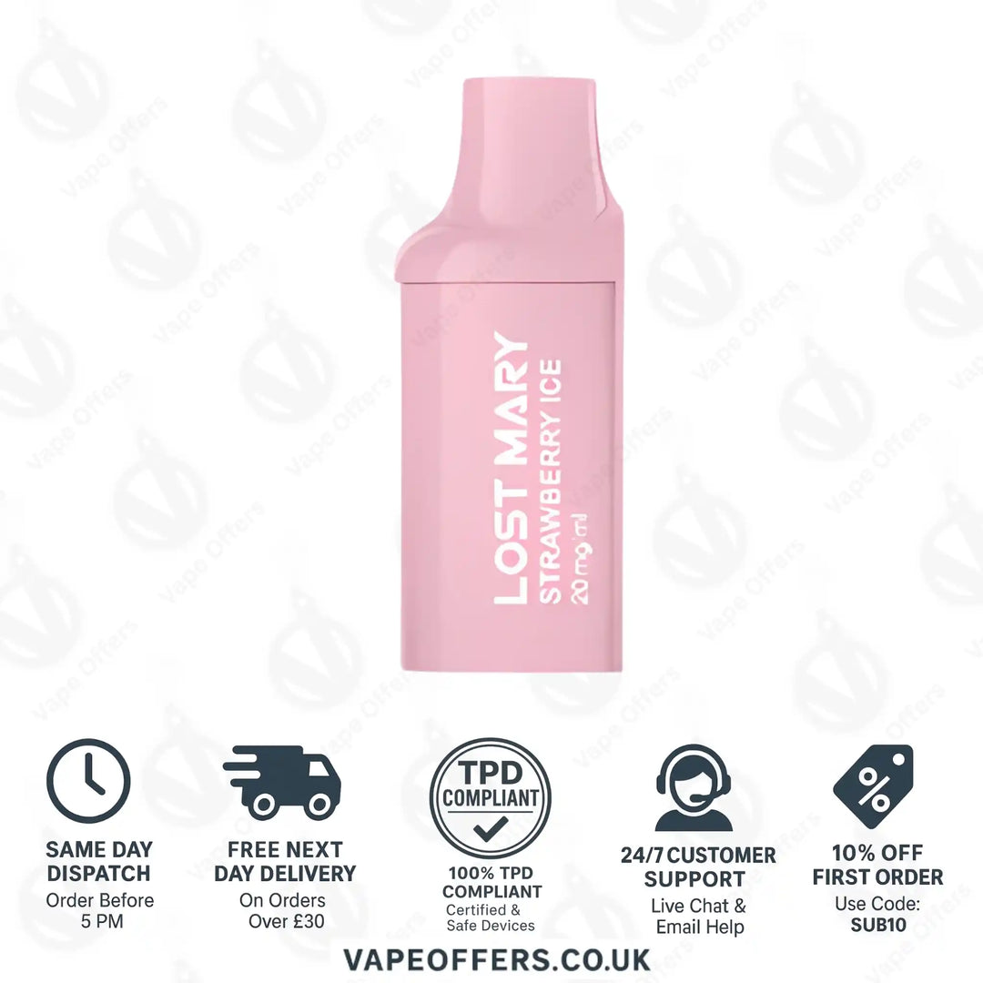 Strawberry Ice Lost Mary BM600 Prefilled Pod
