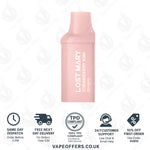 Load image into Gallery viewer, Strawberry Kiwi Lost Mary BM600 Prefilled Pod

