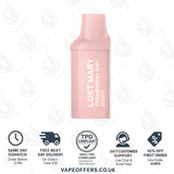 Strawberry Kiwi Lost Mary BM600 Prefilled Pod