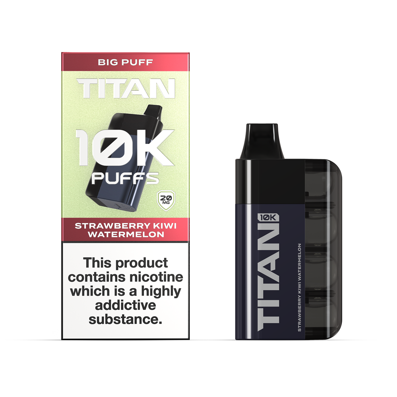 Strawberry Kiwi Watermelon - Titan 10k Puff Disposable Vape 
 