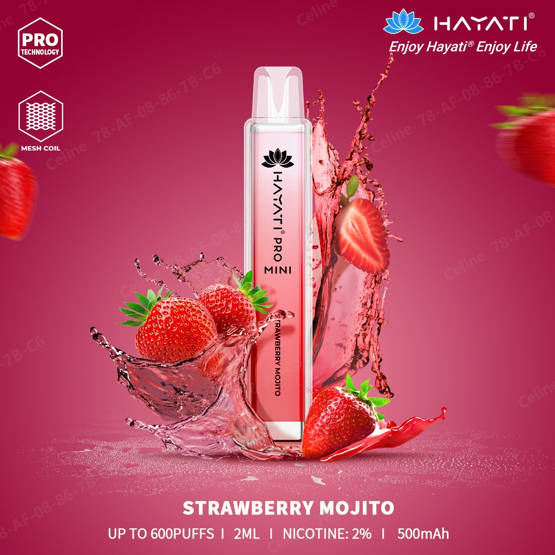 Strawberry Mojito Hayati Pro Mini 600 Puffs