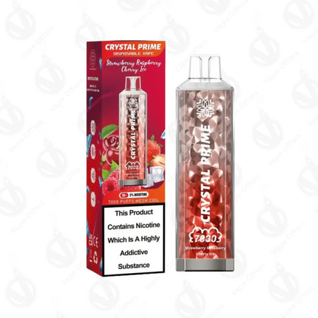 Strawberry Raspberry Cherry Ice  Crystal Prime 7000 Vape