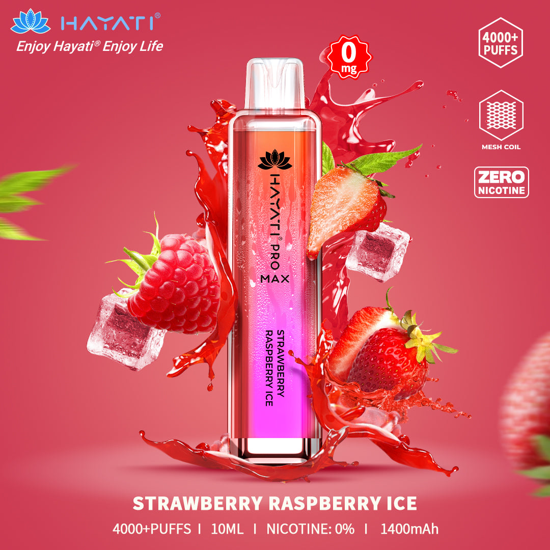 Strawberry Raspberry Ice Hayati Pro Max (0mg) 