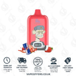 Load image into Gallery viewer, Strawberry Red Bull Fumot Digital Box 12000 Puffs Vape

