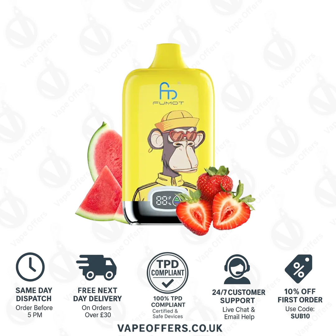 Strawberry Watermelon Fumot Digital Box 12000 Puffs Vape